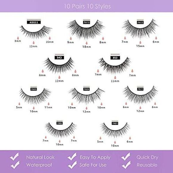 CITYGOO 2021 Upgraded Magnetic Eyelashes Kit and Magnetic Eyeliner - Picture 5 of 9